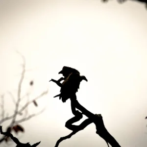 Symbiotic Shadows - White Backed Vulture